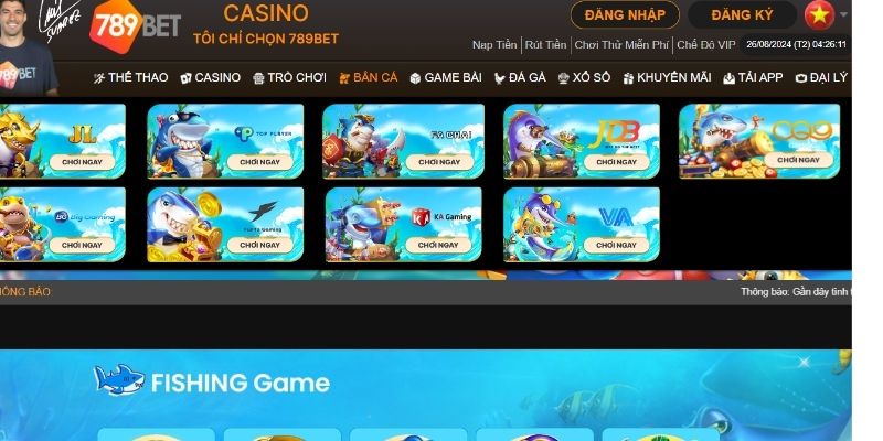 Các sản phẩm dịch vụ được cung cấp tại 789BET